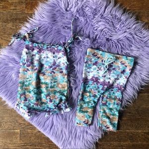 Newborn photography set - romper, pants, fur